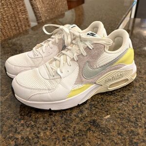 Nike Women's Air Max Sneakers - White, Yellow, and Gray size 9